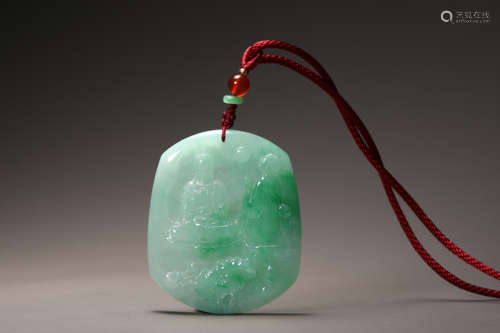 Qing Dynasty Emerald Pray for buddha brand