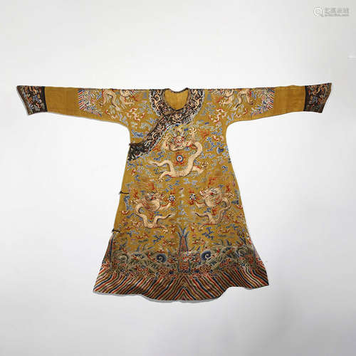 Qing Dynasty Kesi Dragon Robe