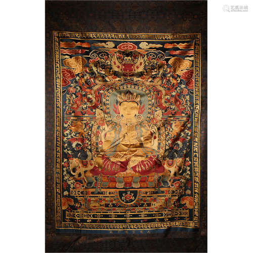 Ming Dynasty Embroidery Sakyamuni Buddha