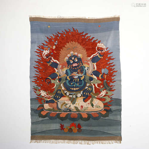 Qing Dynasty Kesi Fudo Mingwang thangka