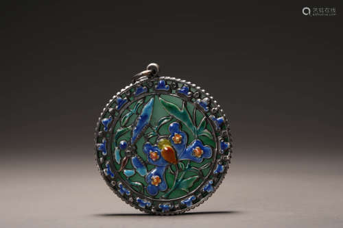 Qing Dynasty Emerald Burnt Blue Brand