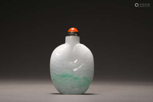 Qing Dynasty Emerald Snuff Bottle