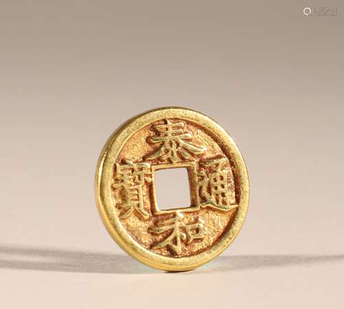 Pure gold coins of Tang Dynasty