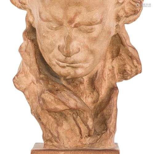 Alfred Pina (1887-1966)Tête de BeethovenModèle créé vers 191...