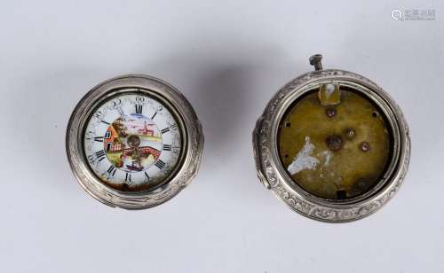 Deux parties de montres de poche fin XVIIIème siècle : deux ...
