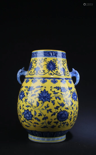 Chinese Famille Jaune Porcelain Jar