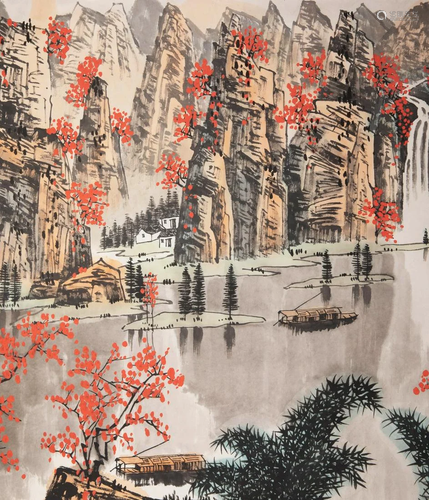 Chinese Landscape Paper Painting