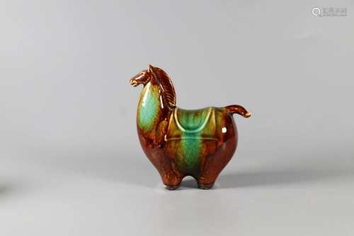 Sancai Glaze Pottery Horse