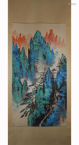 Chinese Landscape Painting on Paper