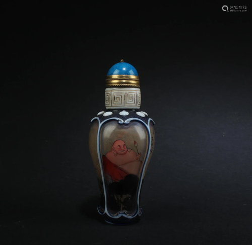 Chinese Peking Glass Bottle