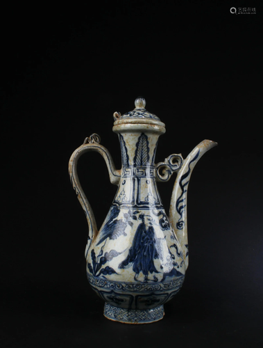 Chinese Blue & White Teapot