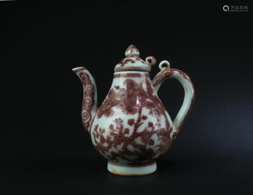 Chinese Iron Red Teapot