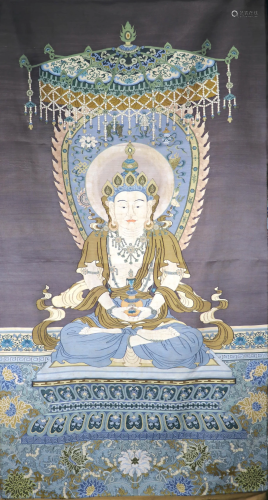 Embroidered Silk Kesi Of Avalokitesvara
