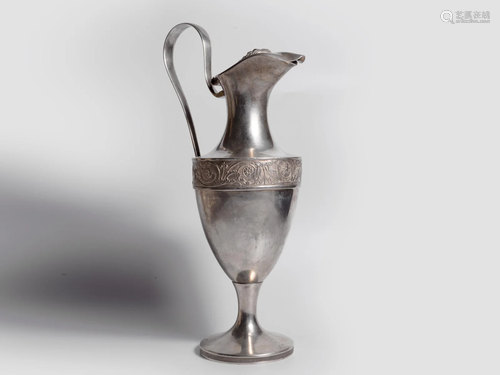 Silver Jug 1806, Silver cast & engraved