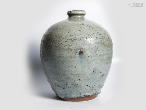 Jun glaze ceramic bottle, China (Henan)