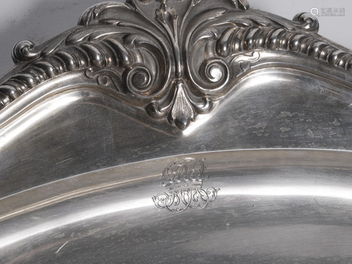 J. C. Klinkosch silver tray