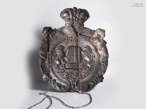 Torah shield, 19th century, Silver