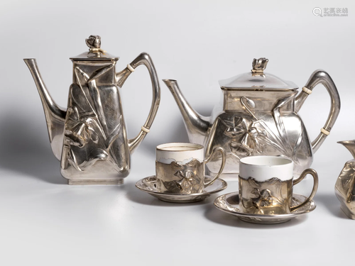 Coffee - tea set, Sturm, Vienna, around 1910