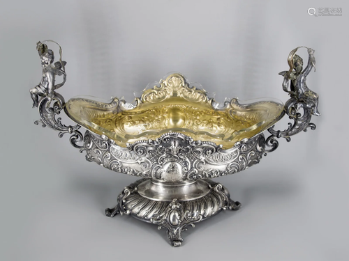 Silver jardiniere, German around 1900