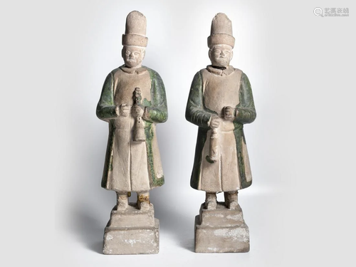 Pair of Musicians, Ming Dynasty, 1368 - 1644