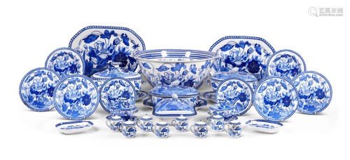 A COMPOSITE BLUE AND WHITE STONE CHINA AND PEARLW…