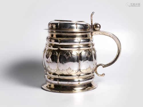 Augsburg, silver gilt tankard, 17th century