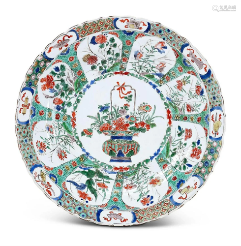 A FAMILLE VERTE PLATE, KANGXI