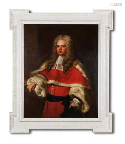 ENGLISH SCHOOL (CIRCA 1730), PORTRAIT OF SIR EDMUND