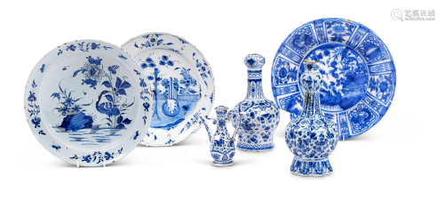 A SELECTION OF DUTCH DELFT, VARIOUS DATES, 18TH AND