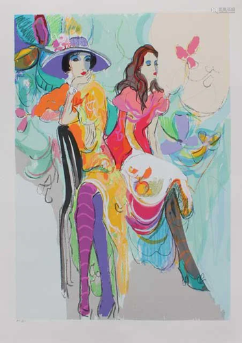 MAIMON **LES COQUETTES I ** SIGNED SERIGRAPH