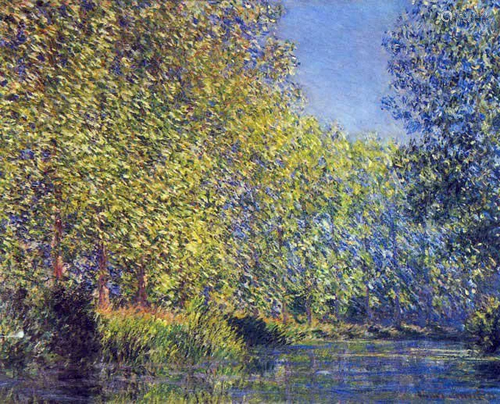 MONET ** A BEND IN THE EPTE GIVERNY ** CANVAS