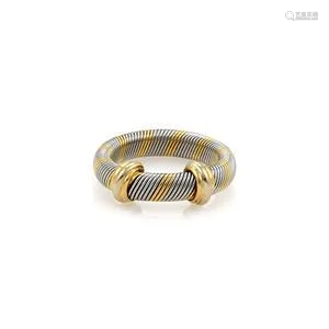 Cartier Trinity 18k Yellow Gold & Steel 4mm Wire Band