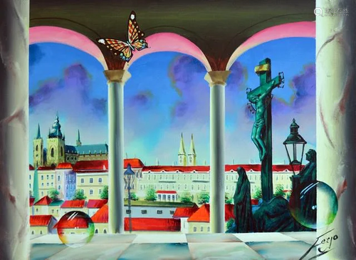 FERJO ** PRAGA BUDAPEST ** SIGNED ORIGINAL