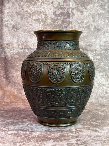 Japanese Bronze Vase - Foolions