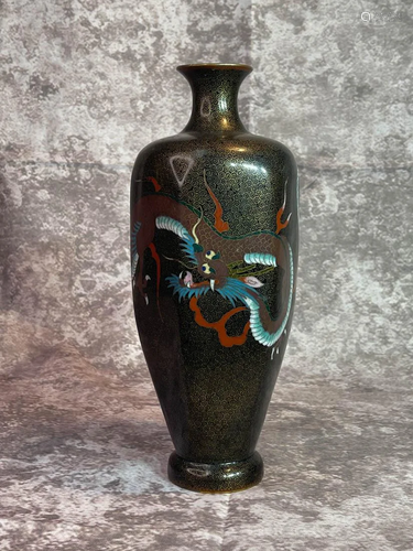 Japanese Cloisonne Vase - Dragon