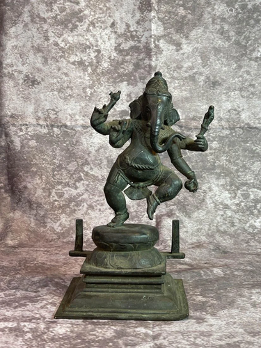 Indian Bronze Ganesh 16/17th cen