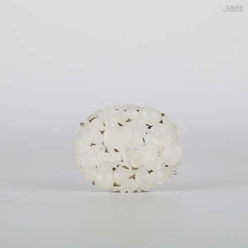 Hetian white jade accessories