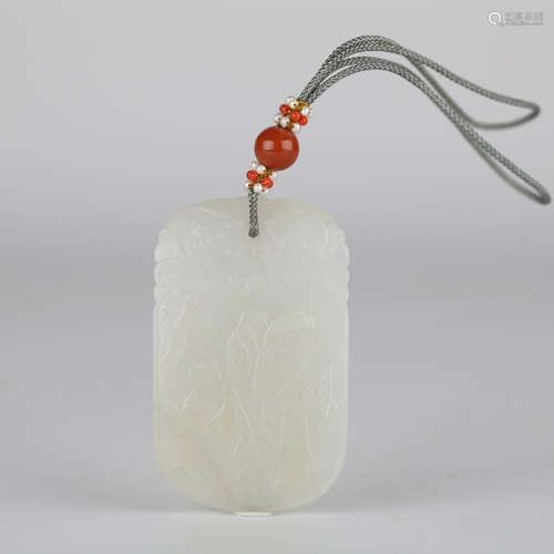 China Hetian white jade accessories