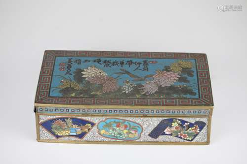 19th,Chinese cloisonne box