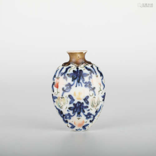 18th,Chinese Porcelain Snuff Bottle