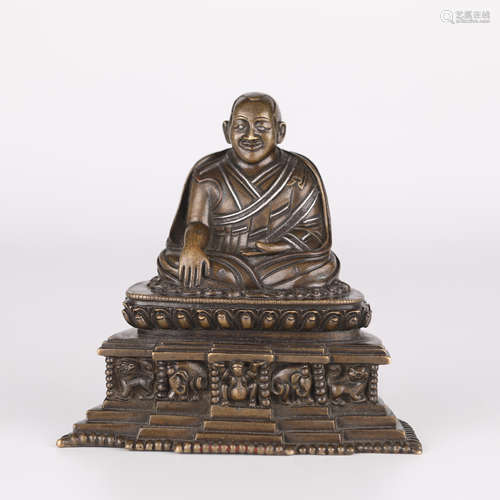 Chinese Bronze Tibetan Buddha Statue