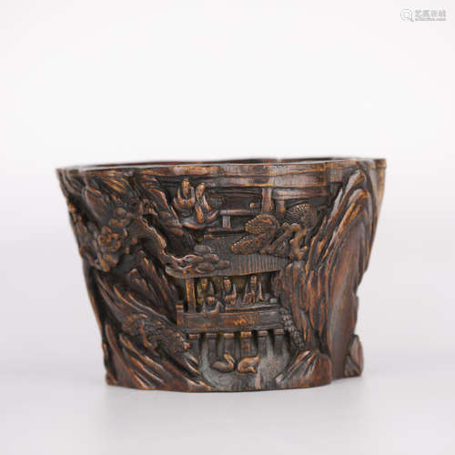 Chinese agarwood pen holder