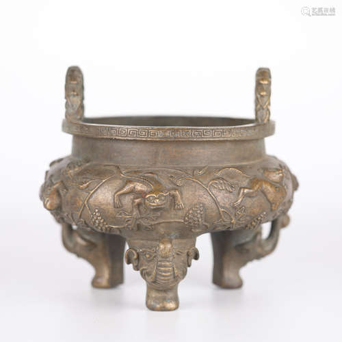 Ancient Chinese Bronze Incense Burner