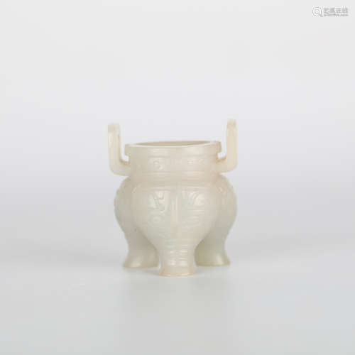 Chinese jade carving incense burner