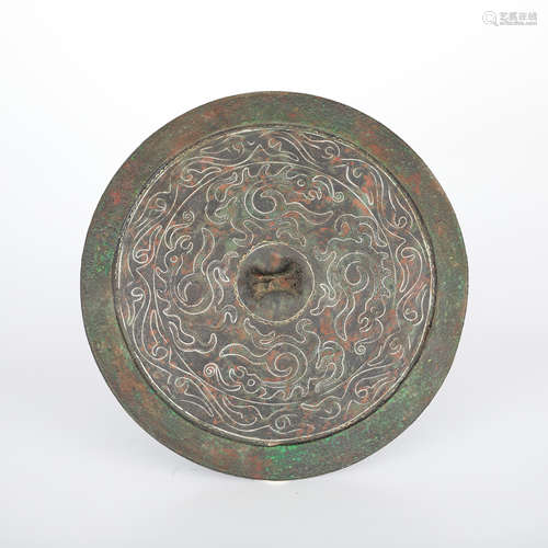 Ancient bronze mirror