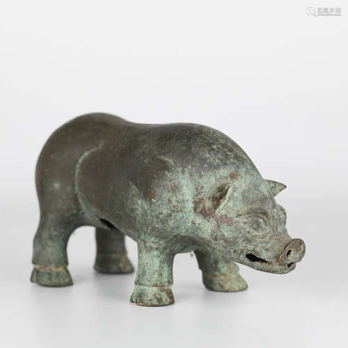 Ancient Chinese Bronze Pig