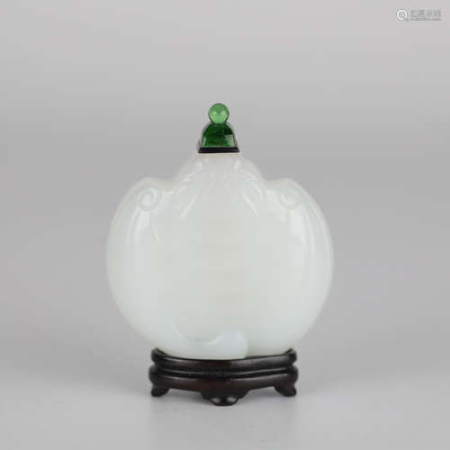 Chinese White Jade Snuff Bottle