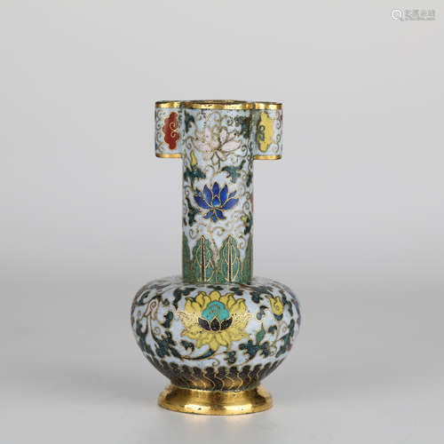 Ancient Chinese cloisonne bottle