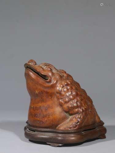Toad-shaped Bamboo Censer