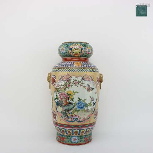 Chinese Enamel Vase